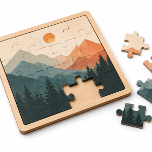 Puzzle in Legno con Cornice