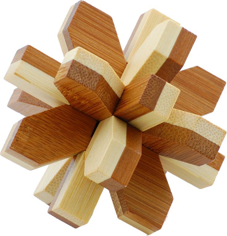rompicapo di legno intelock ad incastro "a esplosione" che allena la tua visione spaziale